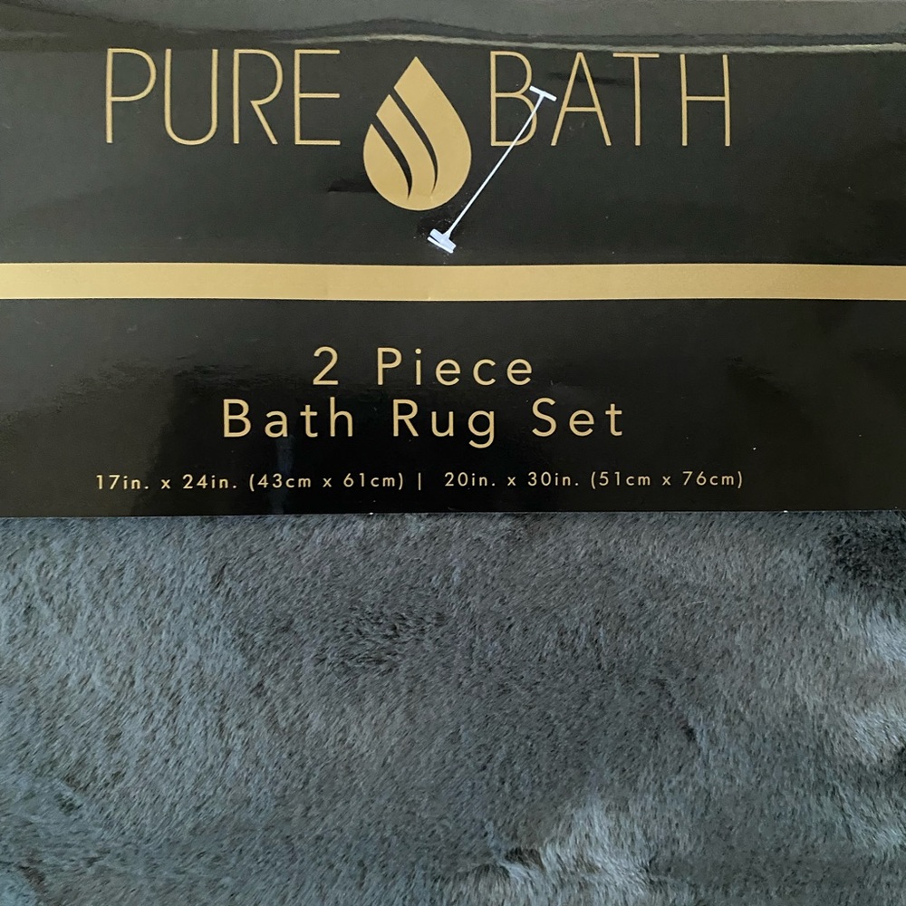PURE BATH 2-PIECE BATH RUG SET - Picture 2 of 6